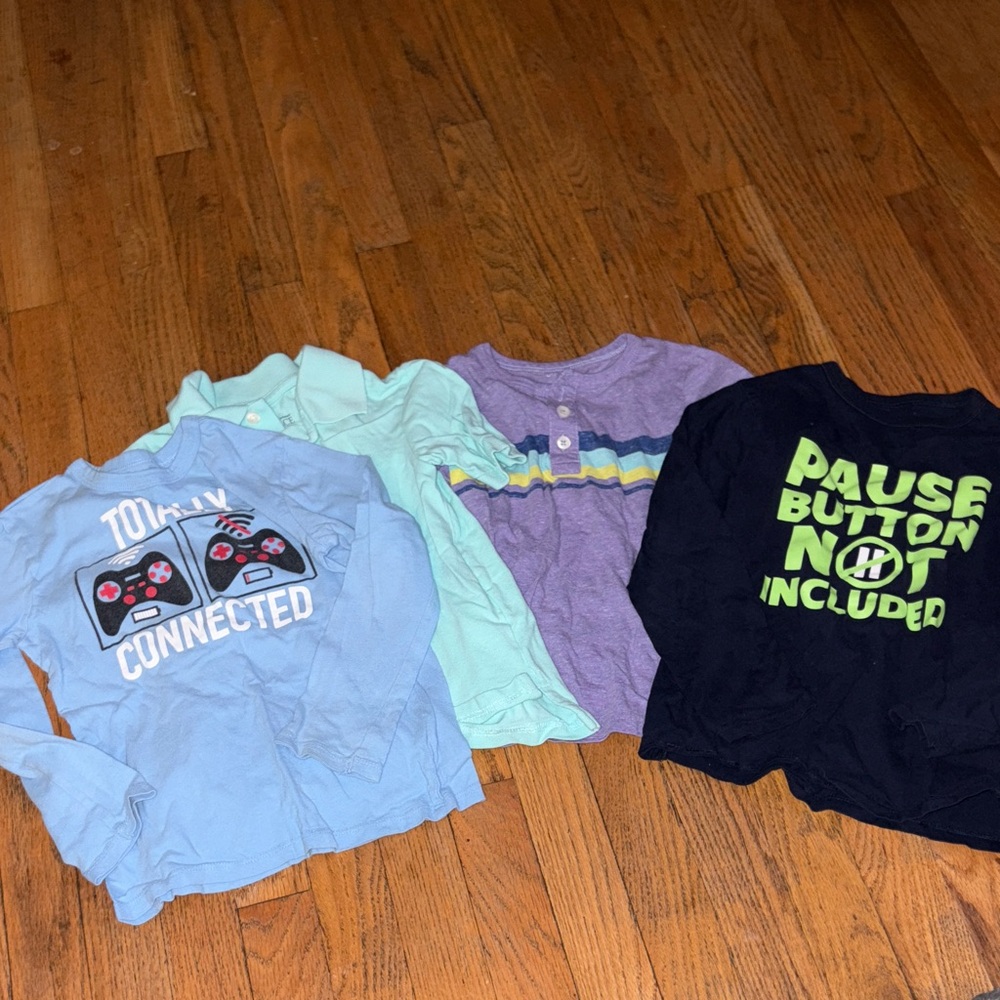 Boy 5/6 Graphic Shirts - Blue, Mint, Purple, Black